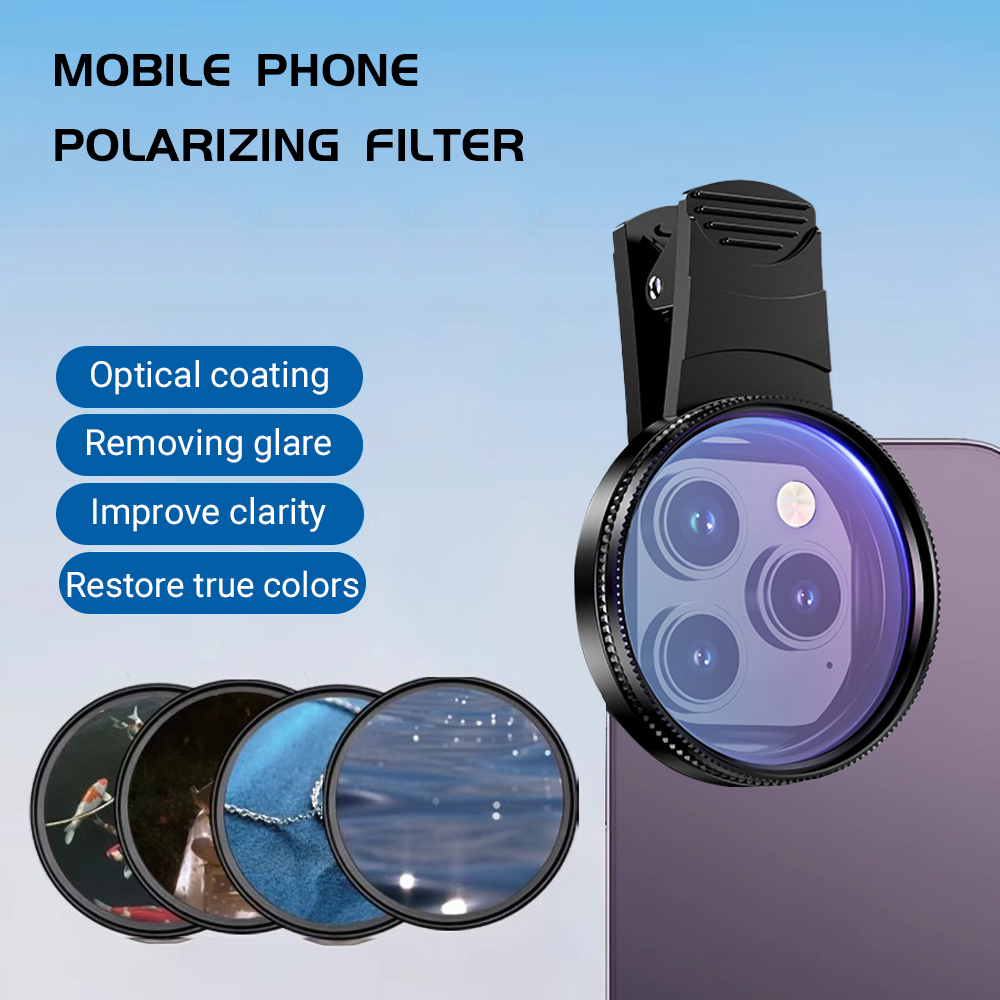 Phone Accessories Usa - 52MM Mobil Telefon Lensi Evrensel Polarizör