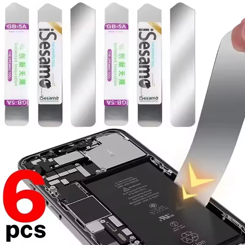 Phone Repair Kit - 1-6 adet Metal düz yumuşak bıçaklı
