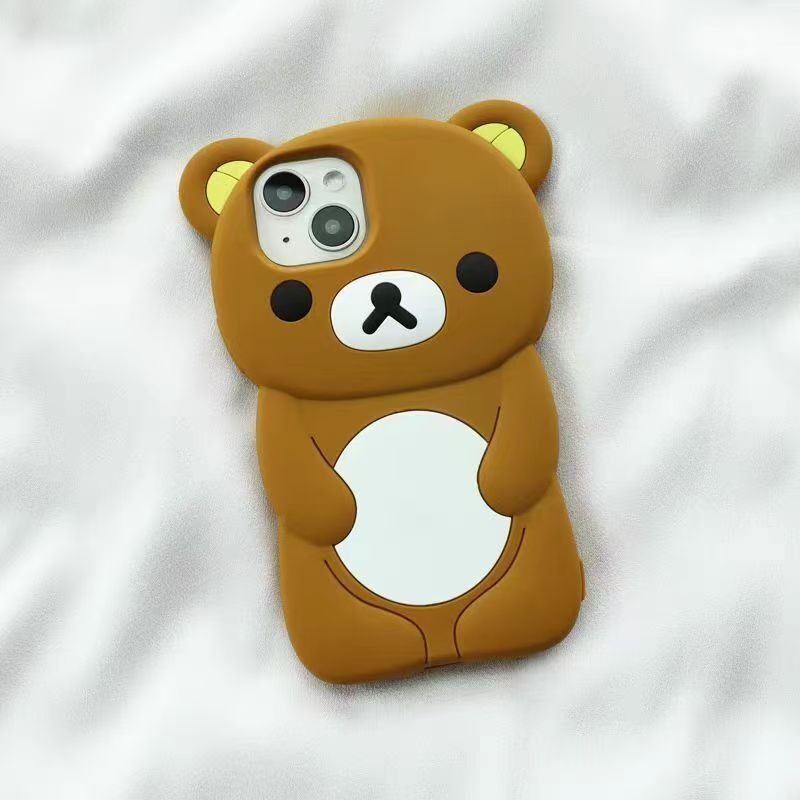 Phone Accessories Online - Rilakkuma Silikon Telefon Kılıfı Sevimli Çizgi