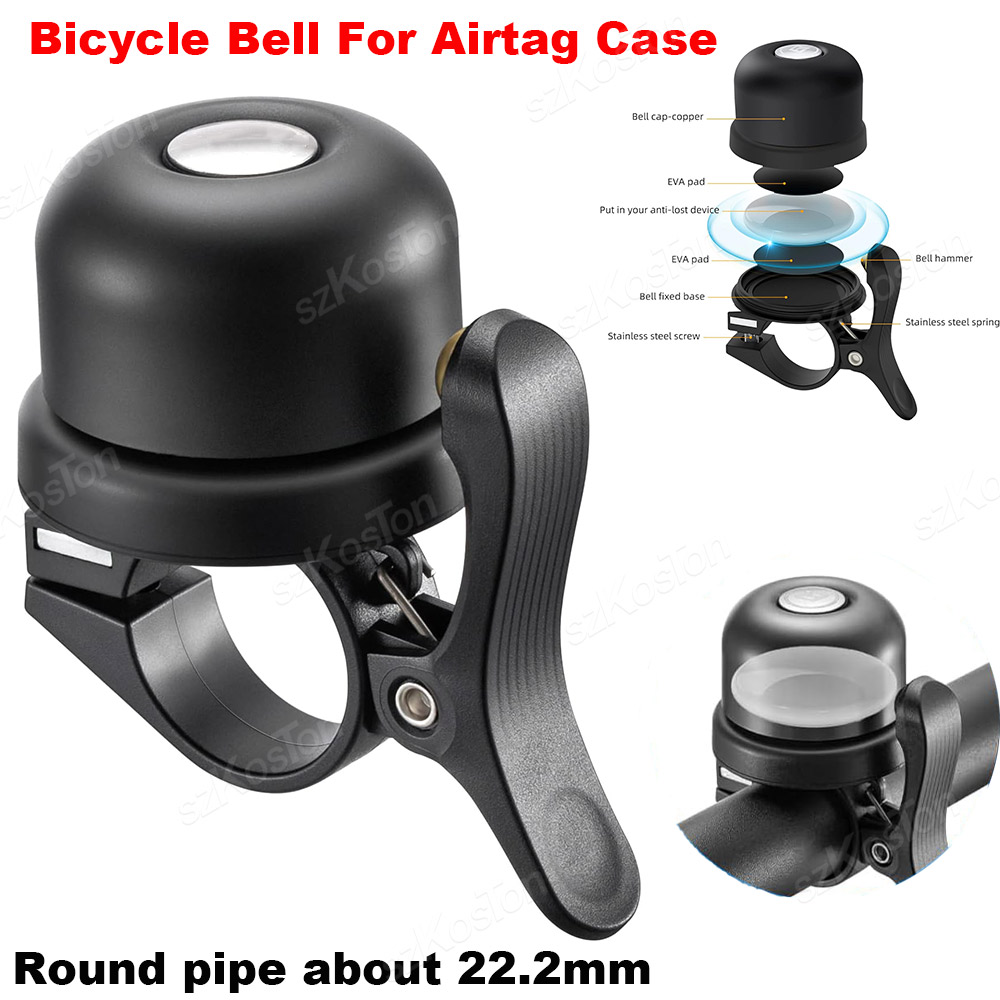 Airtag Holder Case - Bisiklet zili Apple AirTag için gizli