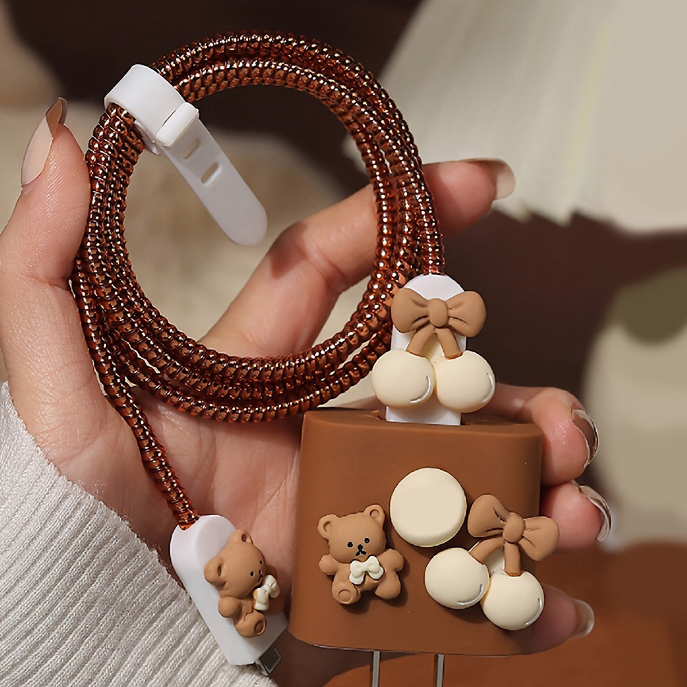Sevimli ayı şarj koruyucu kılı - Phone Accessories Online incelemesi ve fiyatı