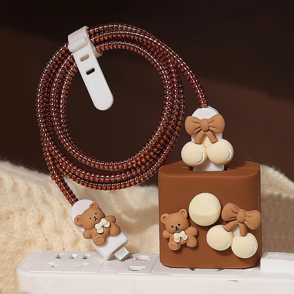 Sevimli ayı şarj koruyucu kılı - Phone Accessories Online incelemesi ve fiyatı