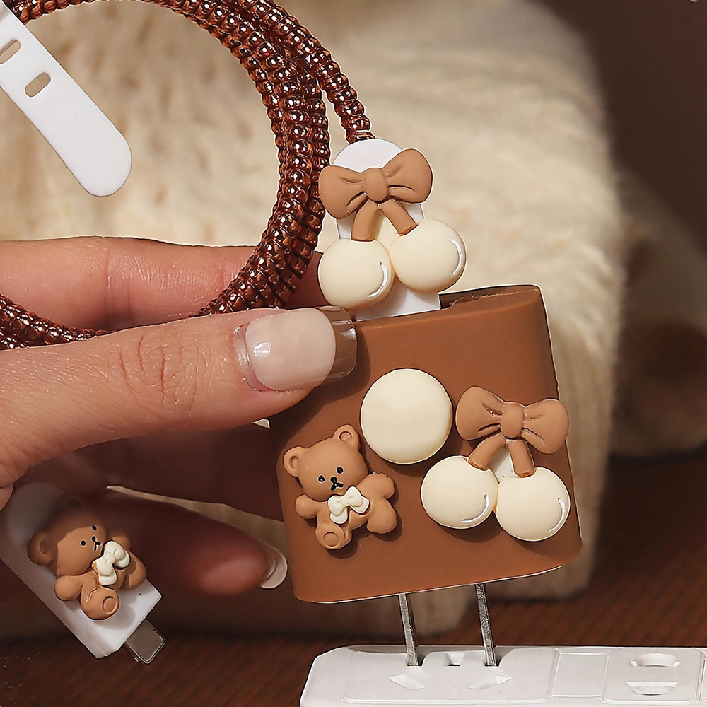 Sevimli ayı şarj koruyucu kılı - Phone Accessories Online incelemesi ve fiyatı